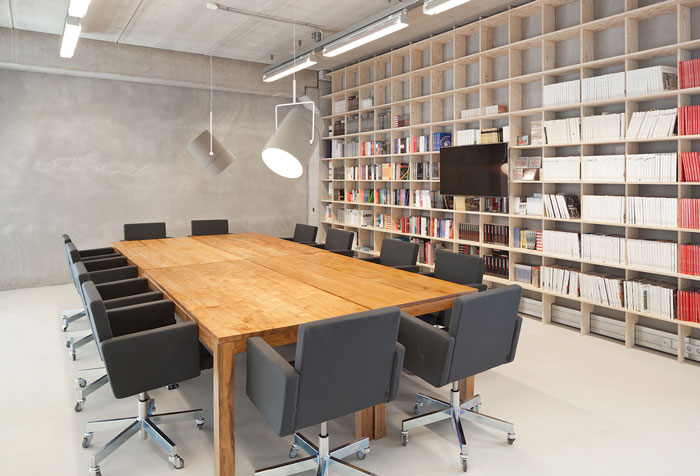 新媒體現(xiàn)代簡約辦公室會議室裝修設(shè)計(jì)案例效果圖