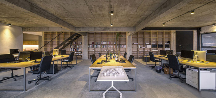 loft風格辦公室辦公區裝修設計案例效果圖