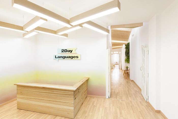 英語培訓機構辦公室裝修設計案例