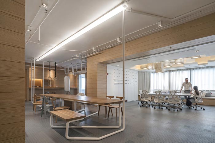 IT創業公司辦公室進門區裝修設計案例效果圖