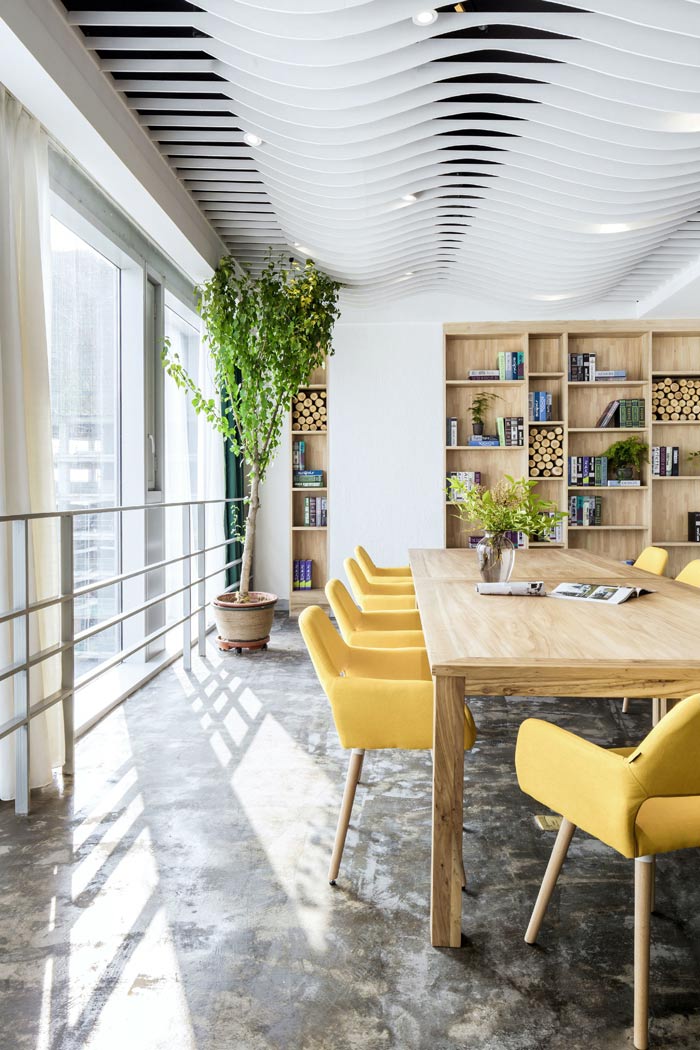 節能環保公司辦公室辦公區裝修設計案例效果圖