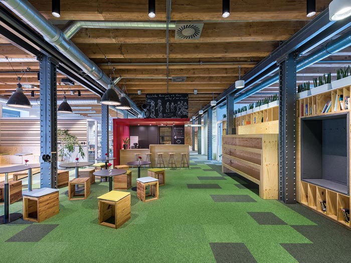 節(jié)能技術公司辦公室前臺裝修設計案例效果圖