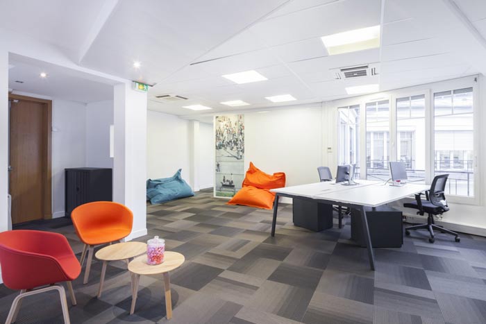 空氣環保公司辦公室辦公區裝修設計案例效果圖