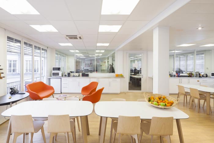 空氣環保公司辦公室茶水間裝修設計案例效果圖