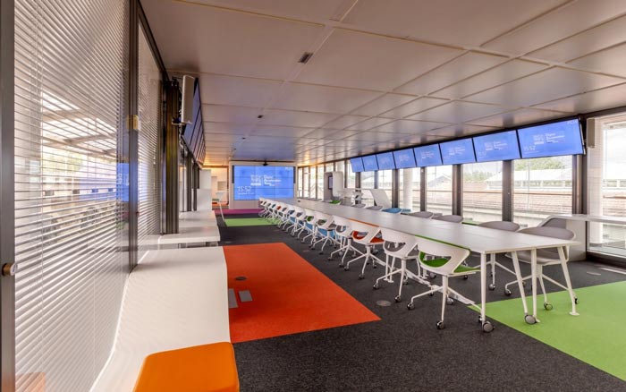 環境監測公司辦公室辦公區裝修設計案例效果圖