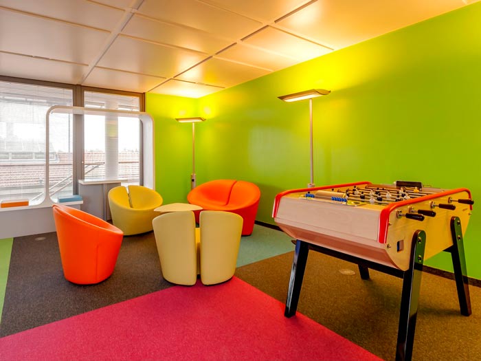 環境監測公司辦公室休息區裝修設計案例效果圖