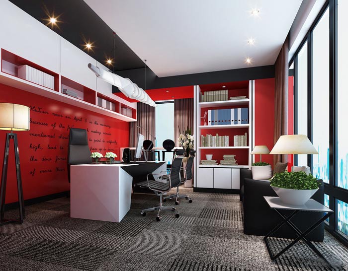 公司老總辦公室裝修效果圖