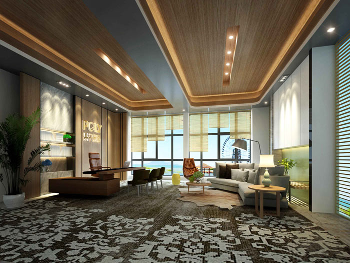 老總辦公室裝修效果圖