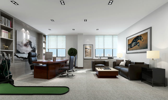 公司總經理辦公室裝修效果圖