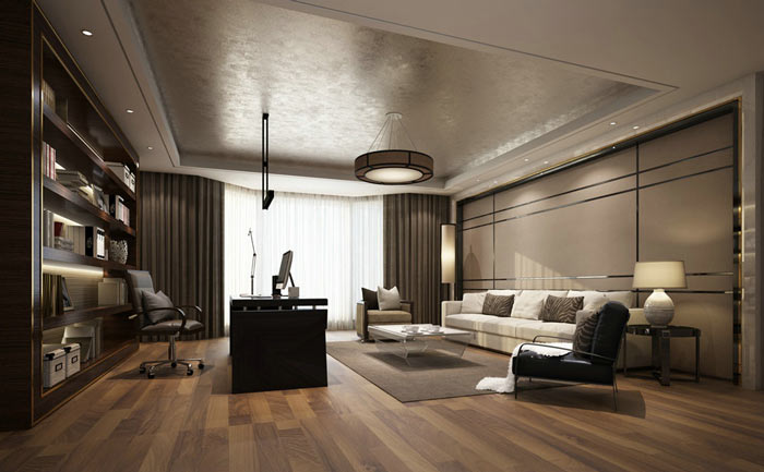 總經理辦公室裝修實景圖