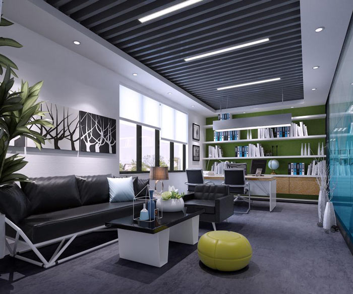 企業總經理辦公室裝修效果圖