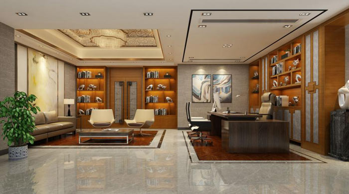 企業總經理辦公室裝修效果圖
