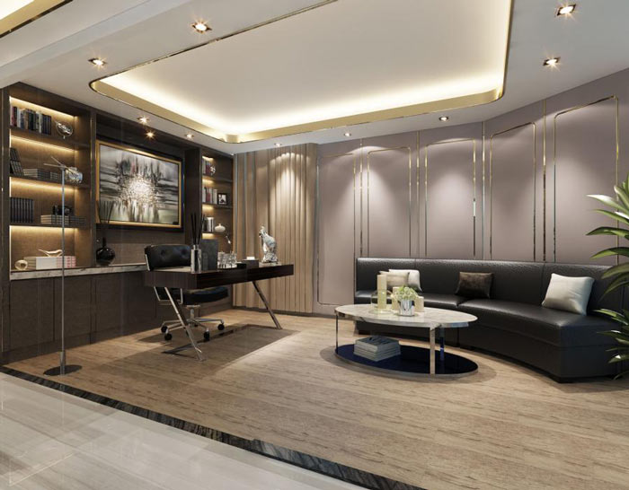 企業總經理辦公室裝修效果圖