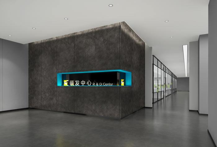 通信科技公司辦公室研發(fā)中心裝修設(shè)計案例效果圖