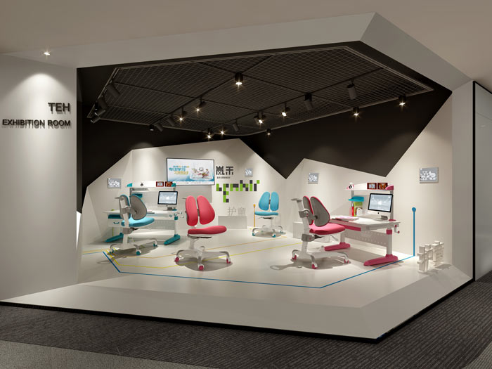 創新科技公司辦公室展廳裝修設計效果圖