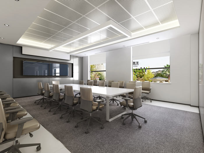 艾森醫藥辦公室會議室裝修設計效果圖