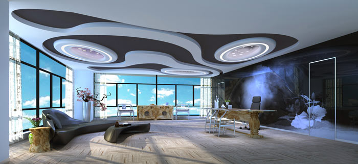 總經理辦公室設計效果圖