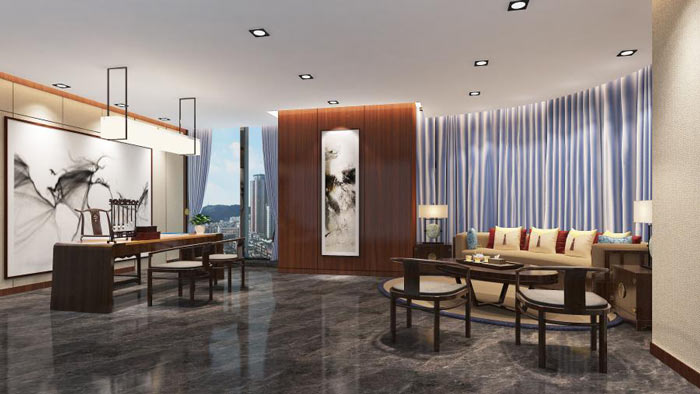 公司經(jīng)理辦公室裝修設(shè)計(jì)效果圖