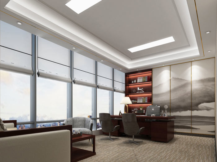 公司經(jīng)理辦公室裝修設(shè)計(jì)效果圖