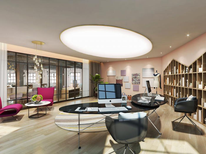 公司經理辦公室設計效果圖