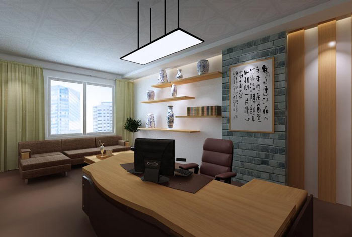 公司經理辦公室設計效果圖