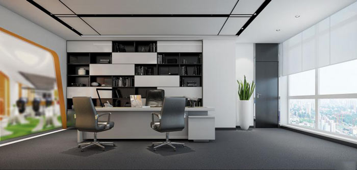 公司經理辦公室設計效果圖