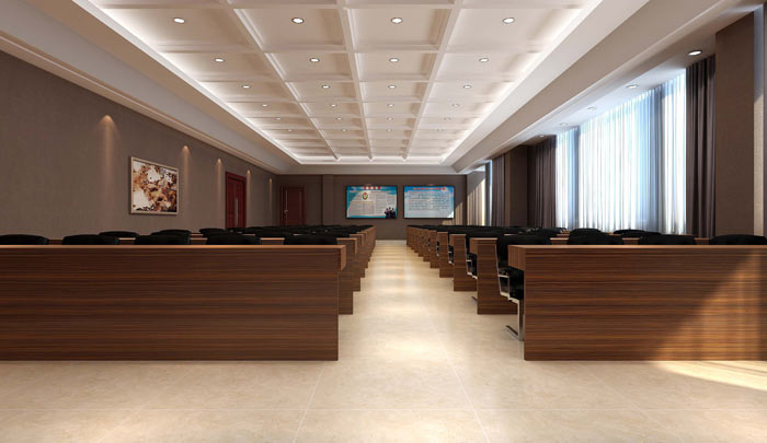 多功能會議室裝修設(shè)計效果圖