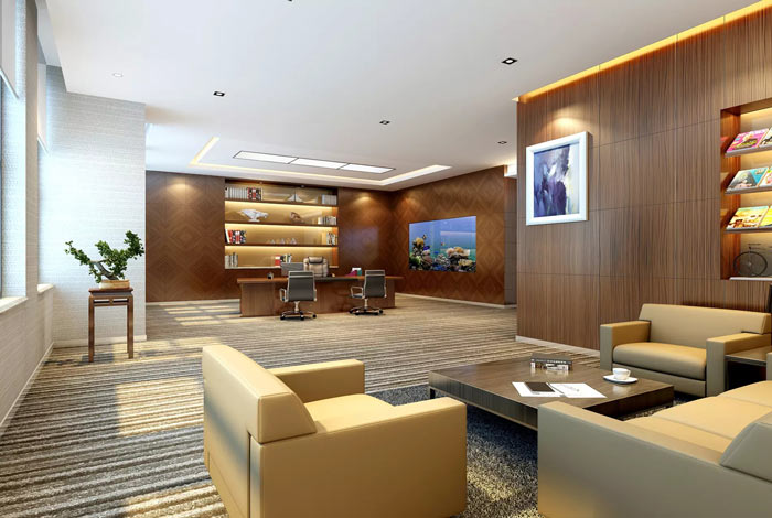 銀行寫字樓行長辦公室裝修設(shè)計(jì)效果圖