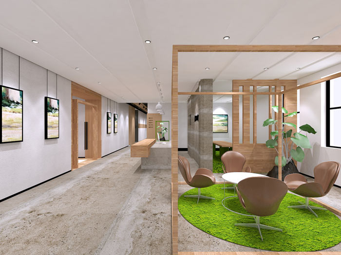 童裝公司辦公室裝修設計效果圖