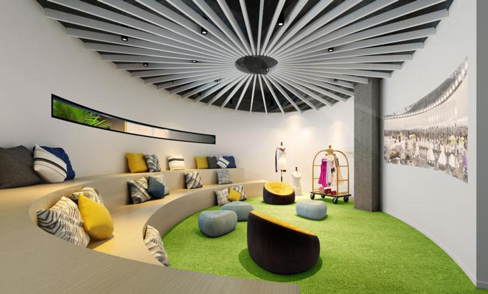 女裝公司辦公室休息區(qū)裝修設計效果圖