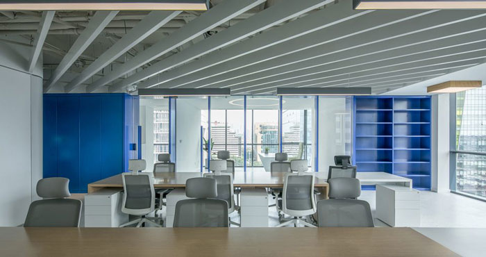 企業總部辦公室辦公空間效果圖