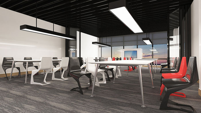 寵物公司辦公室會議區裝修設計效果圖