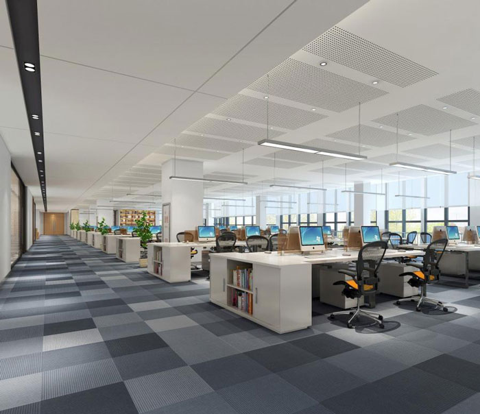 杭州濱江區長河街道辦公室辦公區裝修設計效果圖