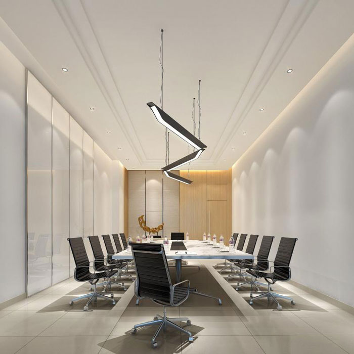 杭州濱江區長河街道辦公室小會議室裝修設計效果圖