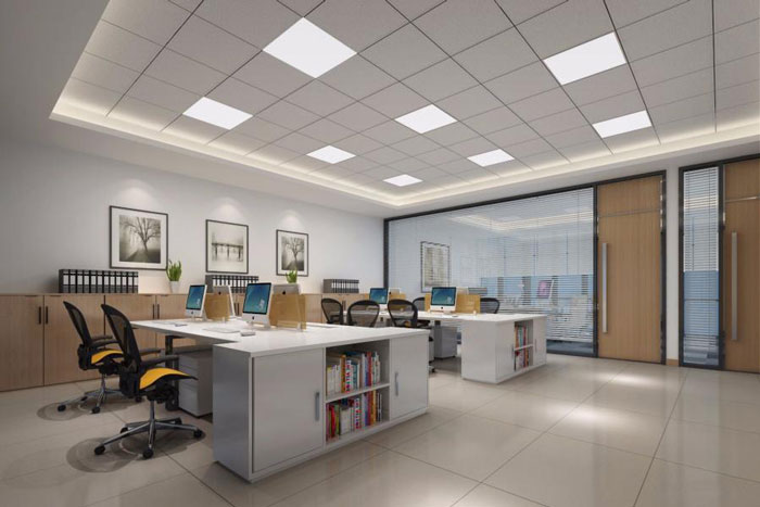 杭州濱江區長河街道辦公室財務室裝修設計效果圖