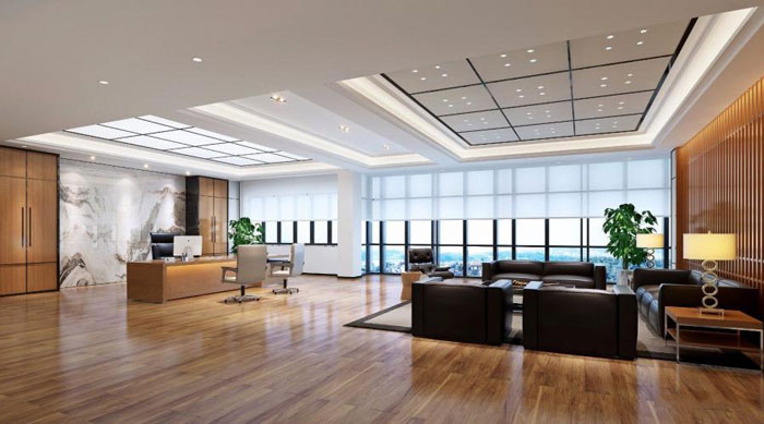 杭州濱江區長河街道董事長辦公室裝修設計效果圖