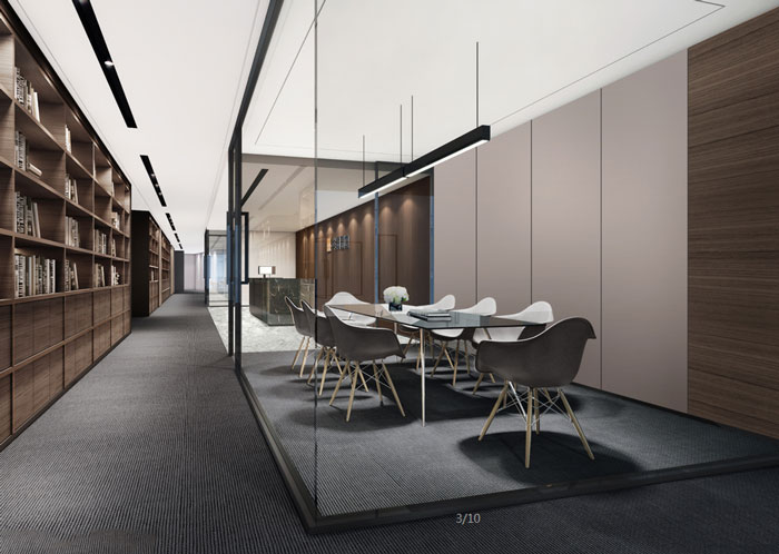 房地產公司辦公室接待區裝修設計效果圖