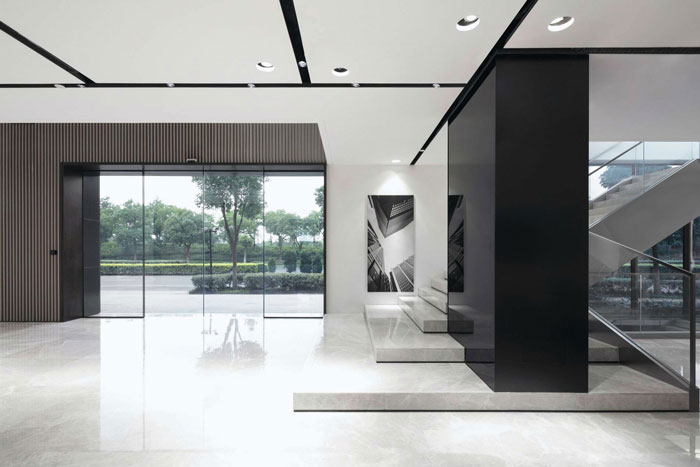 總部大樓辦公室進門區裝修設計效果圖