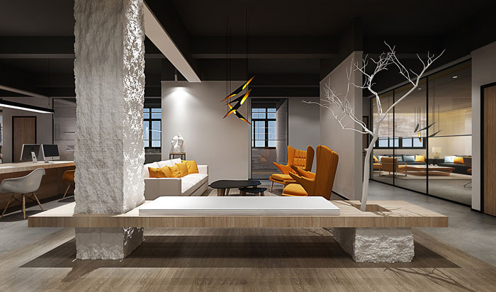 舊辦公樓休息區(qū)改造裝修設(shè)計(jì)方案