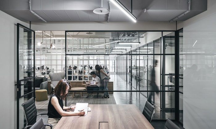 科技公司辦公室閱讀區裝修設計效果圖