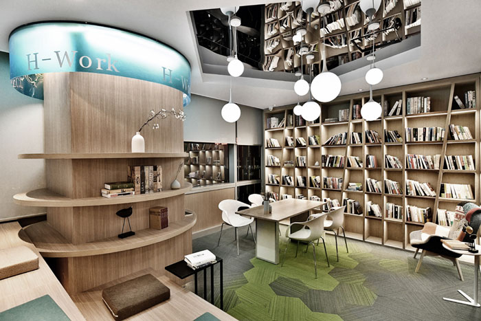 聯合辦公空間閱讀區裝修設計效果圖
