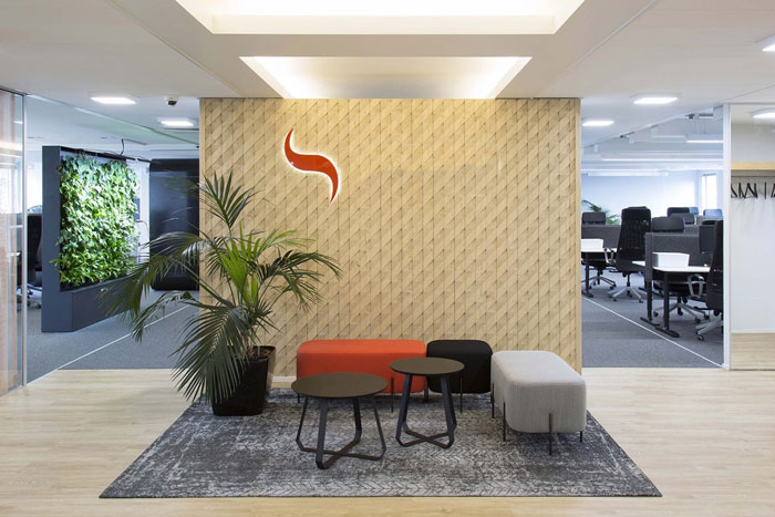 750平方辦公室前廳裝修設計效果圖