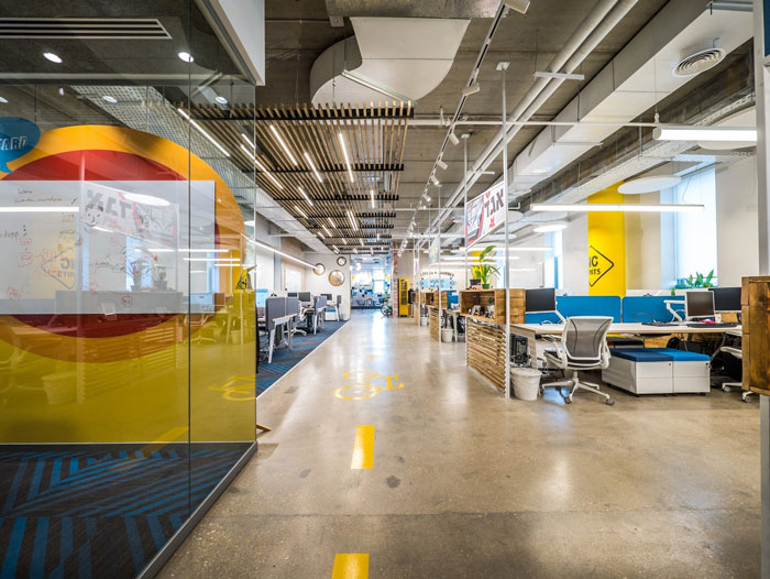 軟件開發公司辦公室辦公區裝修設計實景圖