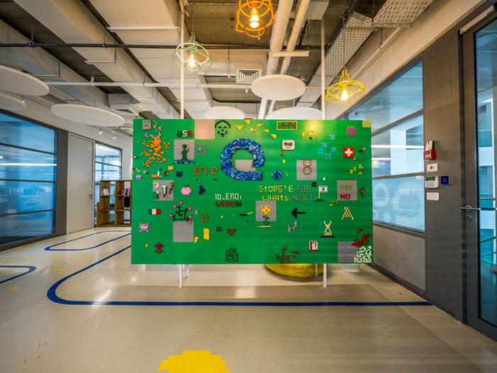 軟件開發公司辦公室過道裝修設計實景圖