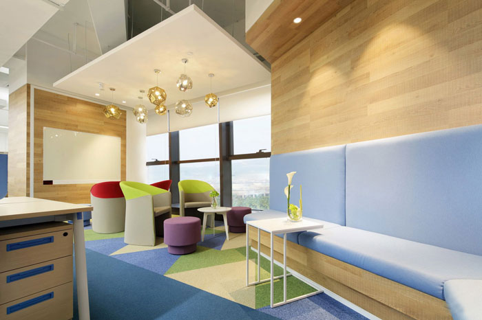 金融控股集團辦公室休息區裝修設計效果圖