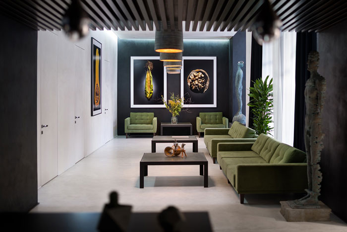 保險公司辦公室接待區裝修設計效果圖