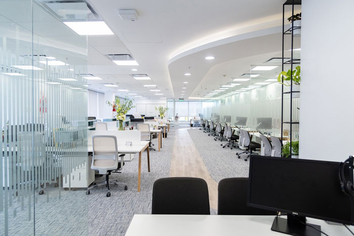 化妝品公司辦公室辦公區裝修設計效果圖