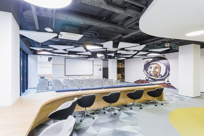 網(wǎng)絡(luò)安全公司辦公室培訓(xùn)區(qū)裝修設(shè)計(jì)效果圖