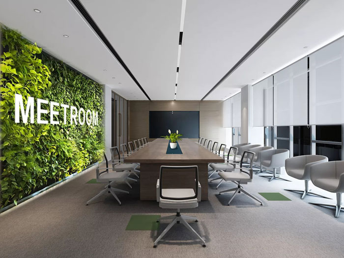 金融公司辦公室會議室裝修設計效果圖