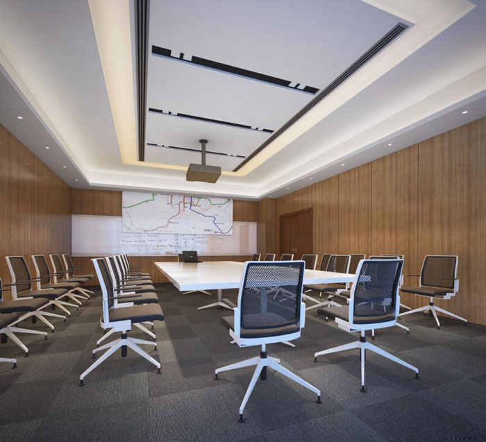 能源集團公司辦公室會議室裝修設計效果圖